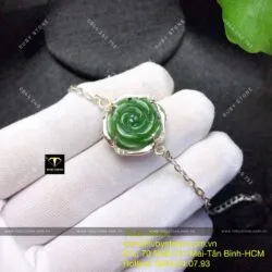 Lắc bạc hoa mẫu đơn ngọc bích Canada - Hình ảnh 2