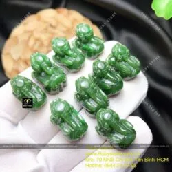 Tỳ hưu ngọc bích Canada dáng đứng tạc tinh xảo - Ảnh 2