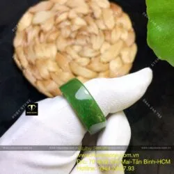 Nhẫn ngọc bích Canada, bản vuông 10 ly - Hình ảnh 5
