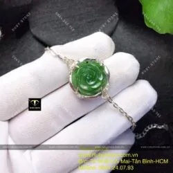 Lắc bạc hoa mẫu đơn ngọc bích Canada - Hình ảnh 3