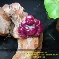 Phật Di Lặc Ruby Nam Phi dáng ngồi tự tại - Hình ảnh 2