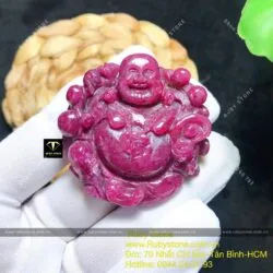 Phật Di Lặc Ruby Nam Phi đỏ VIP - Hình ảnh 9