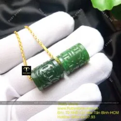 Lu thống ngọc bích Canada chạm khắc tinh xảo Lu thống ngọc bích Canada chạm khắc tinh xảo