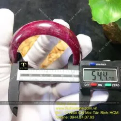 Vòng liền Ruby Nam Phi bản 15, ni tay 54mm - Hình ảnh 6
