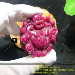 Phật Di Lặc Ruby Nam Phi đỏ VIP - Hình ảnh 3