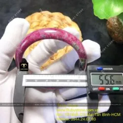 Vòng liền Ruby Nam Phi bản 12, ni tay 56mm - Hình ảnh 3