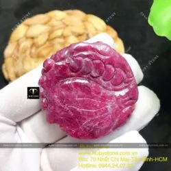 Phật Di Lặc Ruby Nam Phi đỏ VIP - Hình ảnh 5