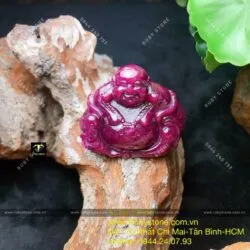 Phật Di Lặc Ruby Nam Phi dáng ngồi tự tại - Hình ảnh 3
