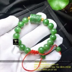 Vòng ngọc bích Canada mix Lu thống chạm khắc - Hình ảnh 4