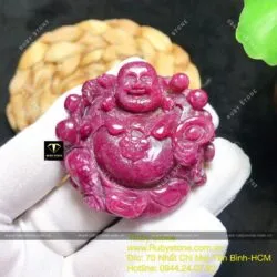 Phật Di Lặc Ruby Nam Phi đỏ VIP - Hình ảnh 7