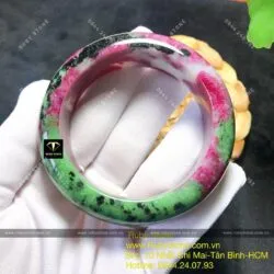 Vòng bản Ruby Nam Phi 3 màu bản 21, ni tay 57mm - Hình ảnh 4