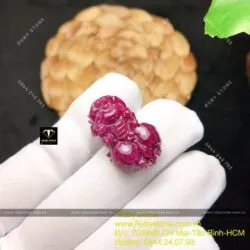 Tỳ hưu Ruby Nam Phi, KT 26mm - Hình ảnh 6