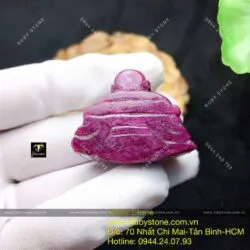 Phật Di Lặc Ruby Nam Phi dáng ngồi tự tại - Hình ảnh 8