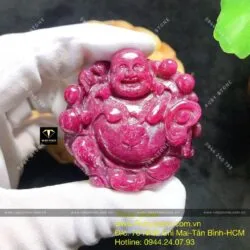 Phật Di Lặc Ruby Nam Phi đỏ VIP - Hình ảnh 4