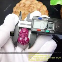 Tỳ hưu Ruby Nam Phi, KT 26mm - Hình ảnh 2