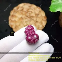 Tỳ hưu Ruby Nam Phi, KT 26mm - Hình ảnh 9