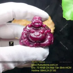 Phật Di Lặc Ruby Nam Phi dáng ngồi tự tại - Hình ảnh 6