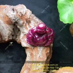 Phật Di Lặc Ruby Nam Phi dáng ngồi tự tại - Hình ảnh 4