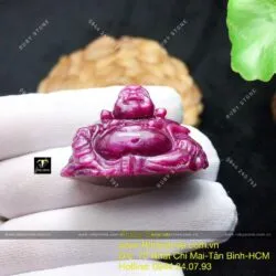 Phật Di Lặc Ruby Nam Phi dáng ngồi tự tại - Hình ảnh 7