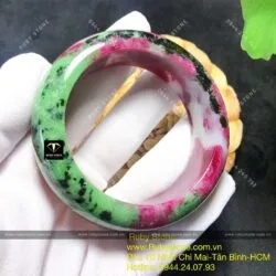 Vòng bản Ruby Nam Phi 3 màu bản 21, ni tay 57mm - Hình ảnh 6