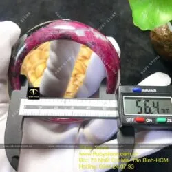 Vòng Ruby Nam Phi bản 20, ni tay 56mm - Hình ảnh 3
