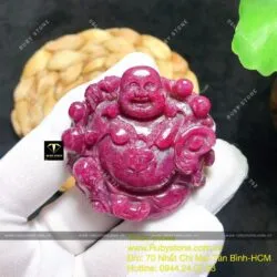 Phật Di Lặc Ruby Nam Phi đỏ VIP