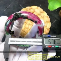 Vòng bản Ruby Nam Phi 3 màu bản 21, ni tay 57mm - Hình ảnh 3