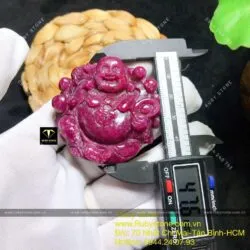 Phật Di Lặc Ruby Nam Phi đỏ VIP - Hình ảnh 2