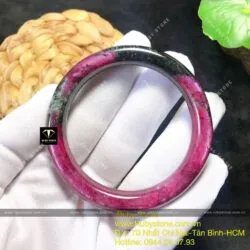 Vòng bản liền Ruby Nam Phi 3 màu bản tròn, ni tay 54mm - Hình ảnh 5