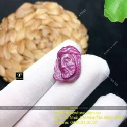 Tượng Chúa Jesus Ruby Nam Phi, kích thước 21mm - Hình ảnh 4