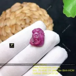 Tượng Chúa Jesus Ruby Nam Phi, kích thước 18mm