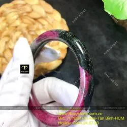 Vòng bản liền Ruby Nam Phi 3 màu bản tròn, ni tay 54mm - Hình ảnh 4