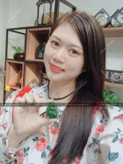 Hồ ly Ngọc bích dáng cách điệu, vàng 10k - Ảnh 3