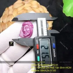 Tượng Chúa Jesus Ruby Nam Phi, kích thước 21mm - Hình ảnh 5