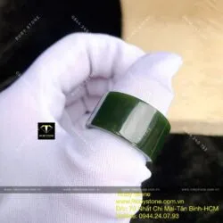 Nhẫn càn long Ngọc bích xanh đậm