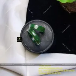 Cặp nhẫn Ngọc bích tròn - vuông 6mm