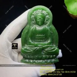 Phật A Di Đà ngọc bích tự tại, KT 80mm