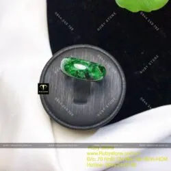 Nhẫn tròn ngọc Cẩm thạch sơn thuỷ Myanmar