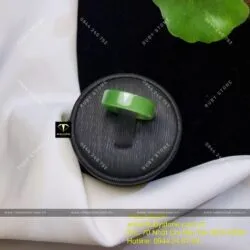 Nhẫn Ngọc bích Canada xanh lá, bản vuông 6mm - Hình ảnh 2