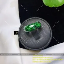 Nhẫn tròn ngọc Cẩm thạch sơn thuỷ Myanmar - Hình ảnh 4