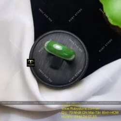 Nhẫn ngọc bích Canada xanh lá 8,5mm Nhẫn ngọc bích Canada xanh lá 8,5mm