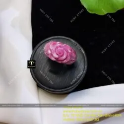 Nhẫn bản liền hoa mẫu đơn Ruby Nam Phi