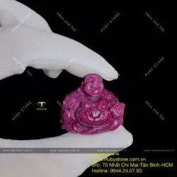 Phật Di Lặc Ruby Nam Phi, kích thước 29mm - Hình ảnh 7