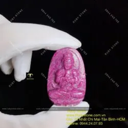 Phật bản mệnh Như lai đại nhật Ruby Nam Phi - tuổi Thân, Mùi, kích thước 42mm Phật bản mệnh Như lai đại nhật Ruby Nam Phi - tuổi Thân, Mùi, kích thước 42mm
