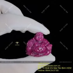 Phật Di Lặc Ruby Nam Phi, kích thước 29mm - Hình ảnh 5
