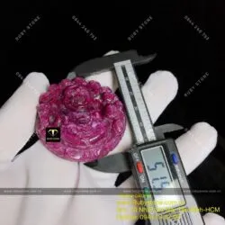 Phật Di Lặc Ruby Nam Phi VIP, kích thước 51mm - Hình ảnh 3
