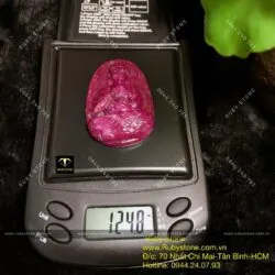 Phật bản mệnh A Di Đà Ruby Nam Phi - tuổi Hợi, kích thước 51mm - Ảnh 12