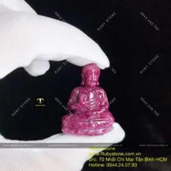 Phật Thích Ca Ruby Nam Phi, KT 36mm - Hình ảnh 6