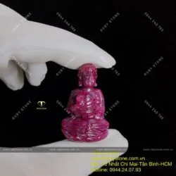 Phật Thích Ca Ruby Nam Phi, kích thước 35mm - Ảnh 8