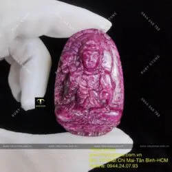 Phật Đại Thế Chí Bồ Tát Ruby Nam Phi - tuổi Ngọ, KT 50mm
